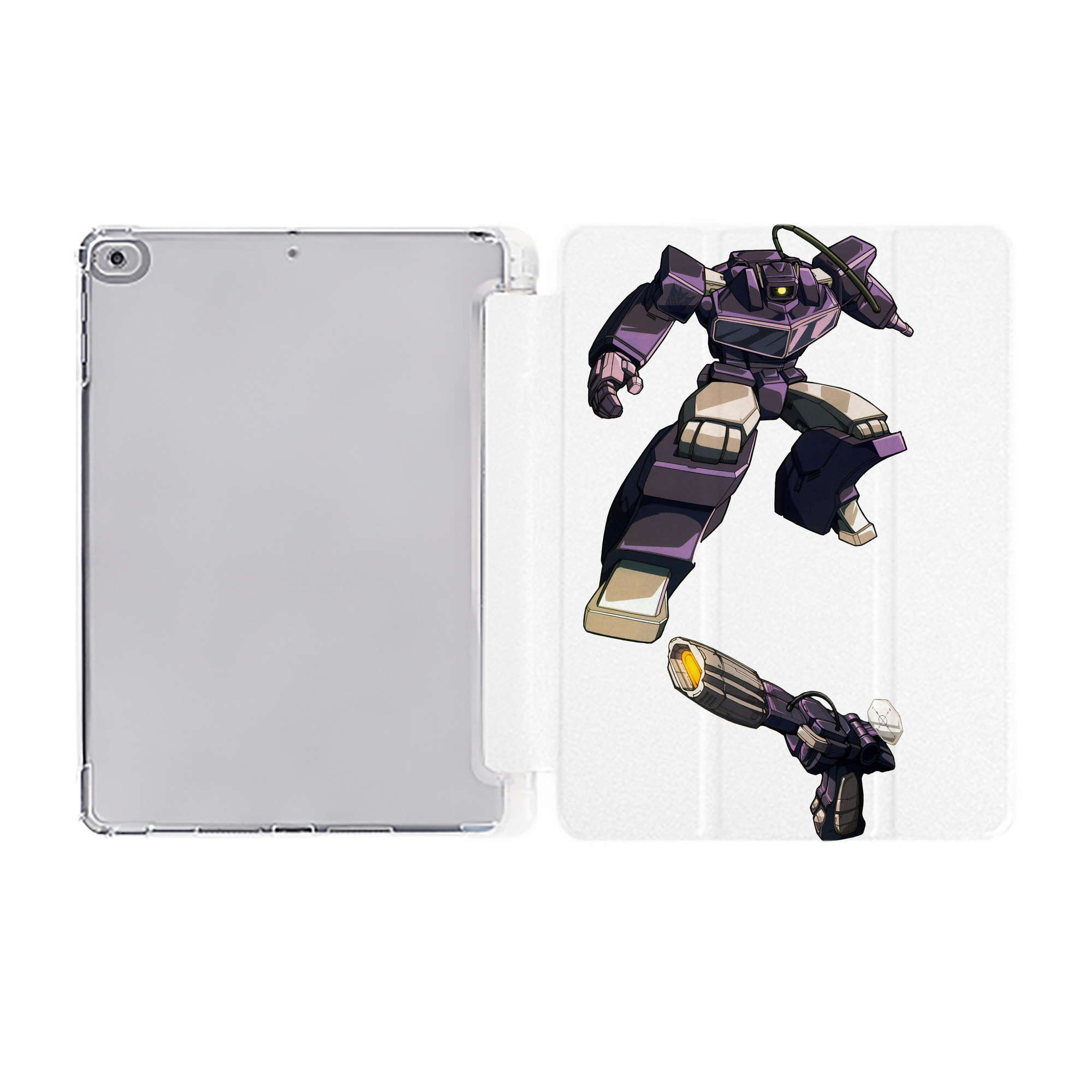 （画像用）  IPad ケース ペン収納付き 三つ折りスタンド PUレザー×シリコン 対応機種9.5/10.5/10.9インチ
